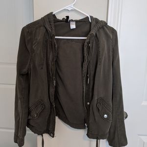 H&M Army Green Military Style Jacket